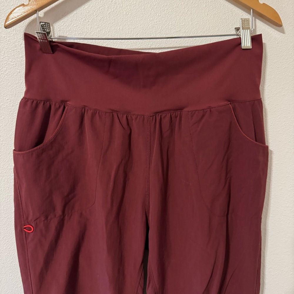 Rab Obtuse Pants Burgundy Stretch Pull On Pockets Outdoor Gorpcore Climbing-XL - Picture 4 of 12